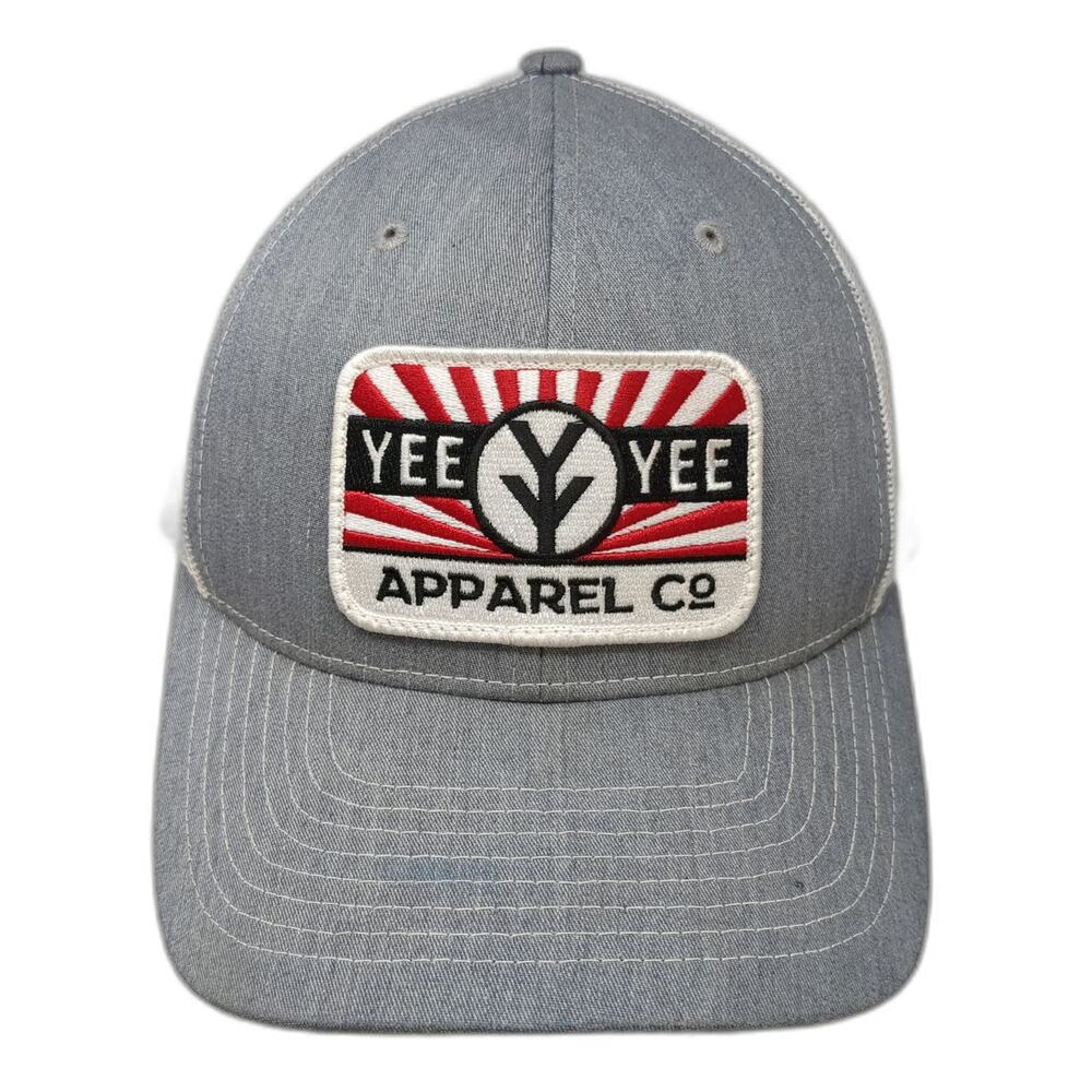 Richardson Trucker Hat Gray One Size Yee Yee Apparel Co Patch Mesh Snapback